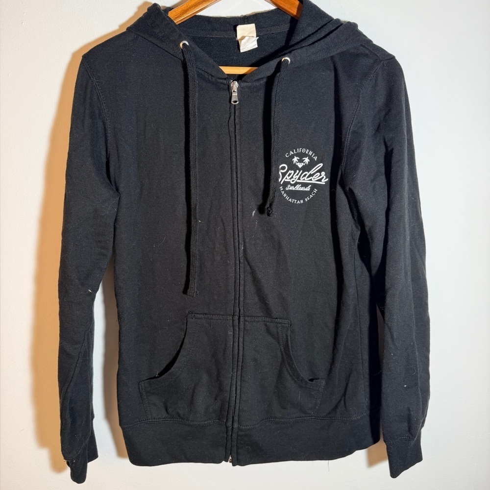 Spyder Black Zip-Up Hoodie